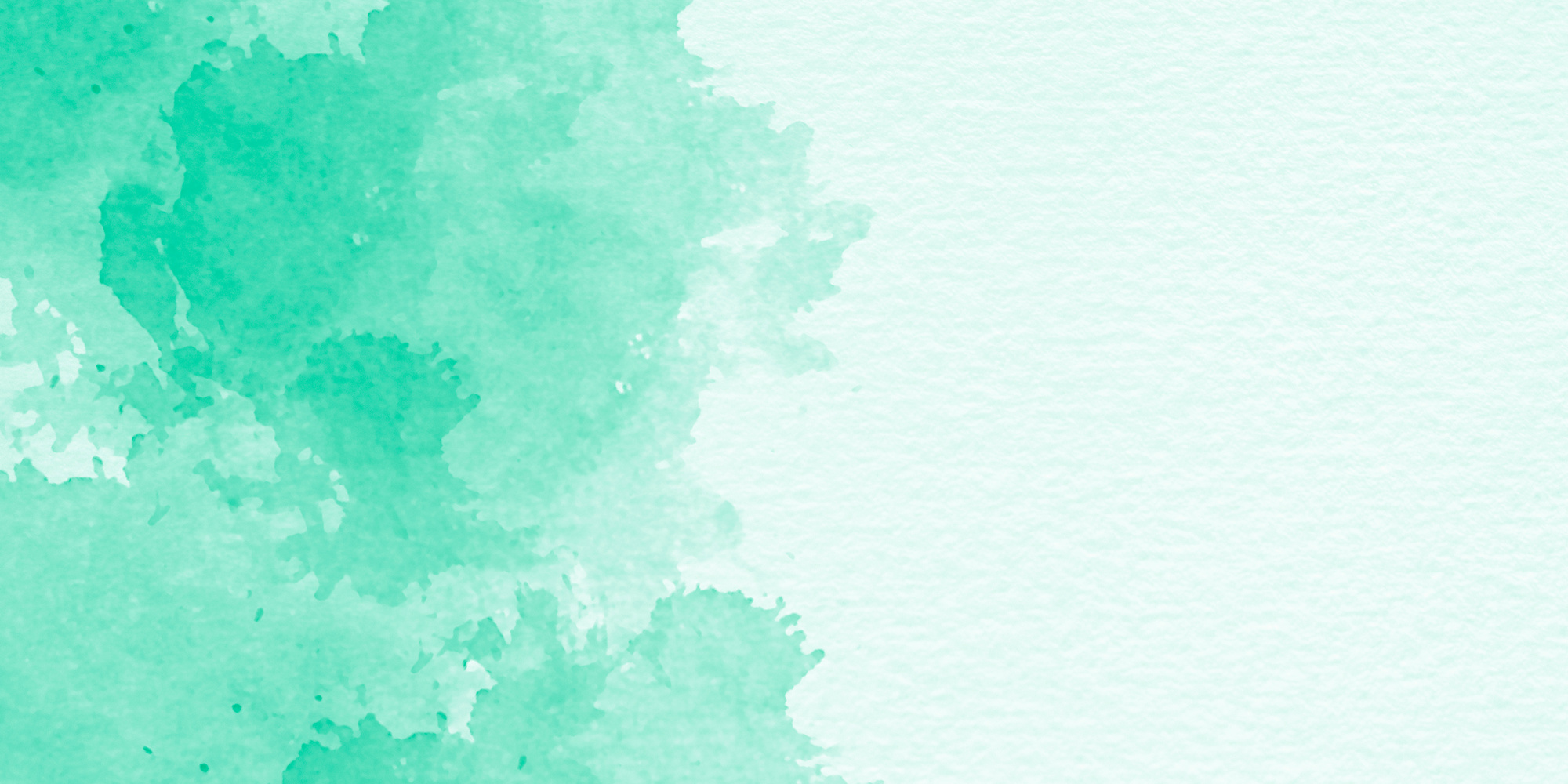 Hand painted watercolor background with light green color.