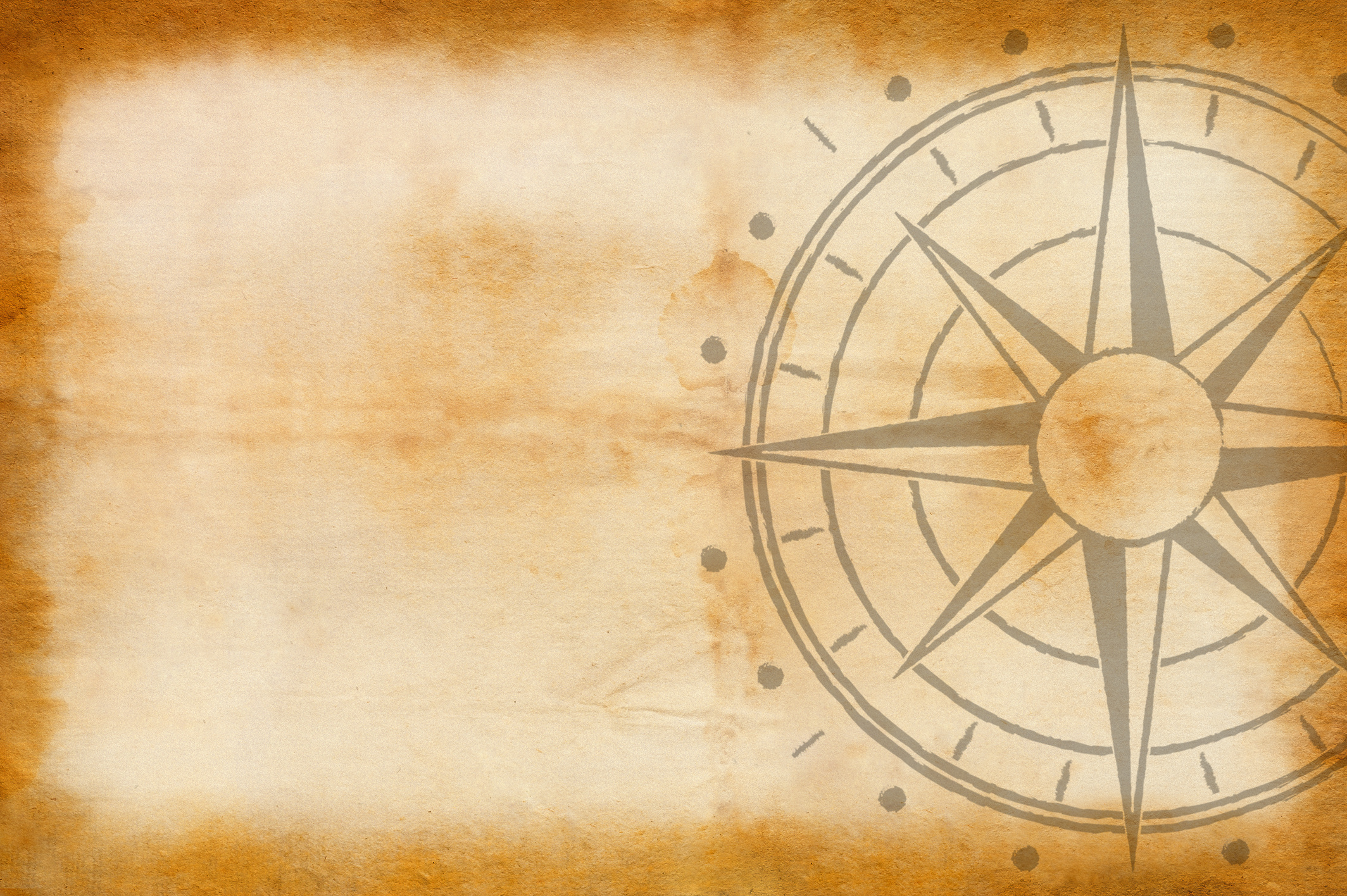 Parchment with compass rose