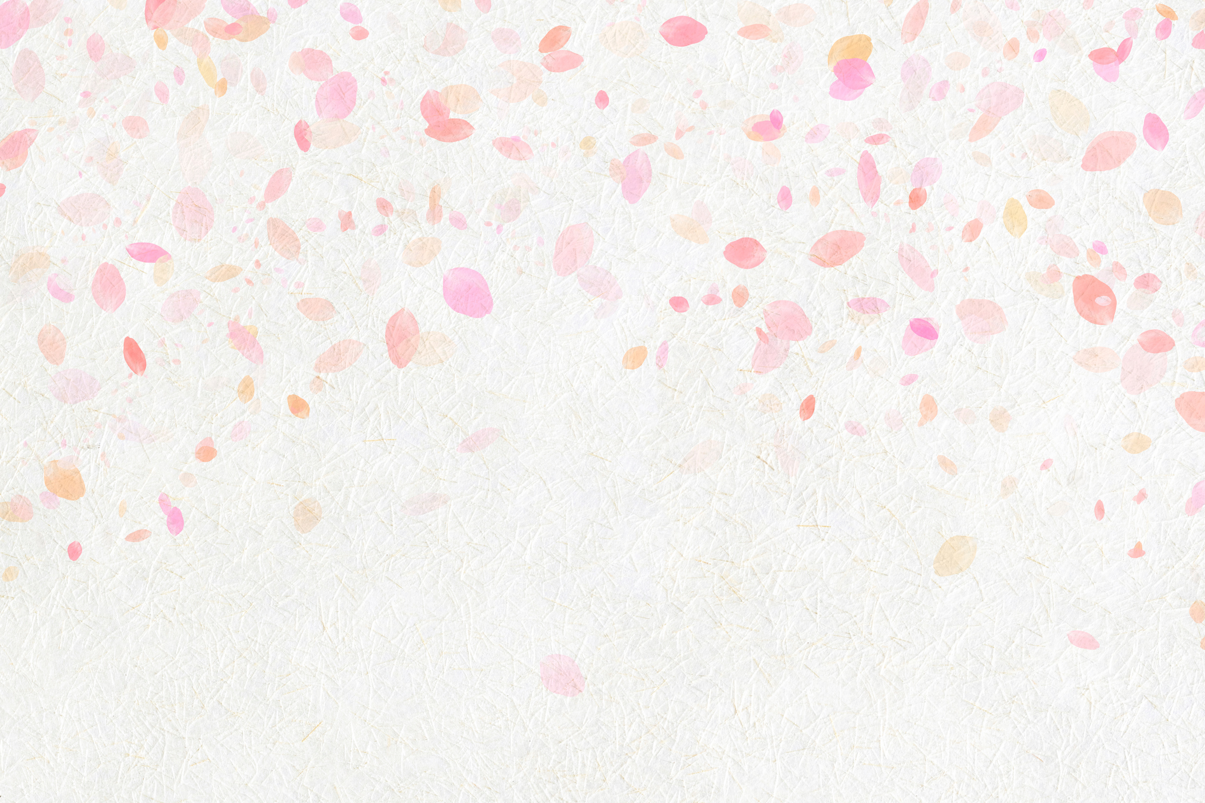 Japanese style background of Japanese paper and pink cherry blossom petals